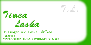 timea laska business card